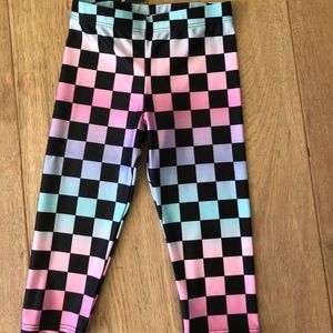 Pixie Lane cropped legging checkered ombré.